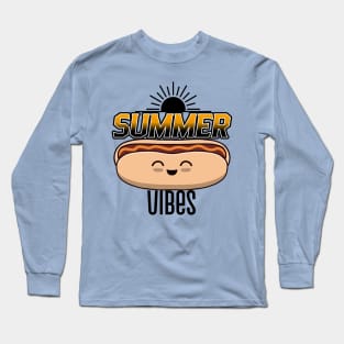 SUMMER Vibes Kawaii Hot Dog Lover Long Sleeve T-Shirt